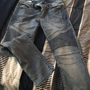 Relaxed skinny biker jeans size 30